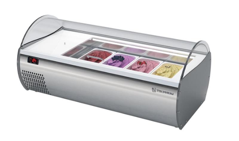 Bild 1: KBS Aufsatzvitrine für Speiseeis ASV Eis 2